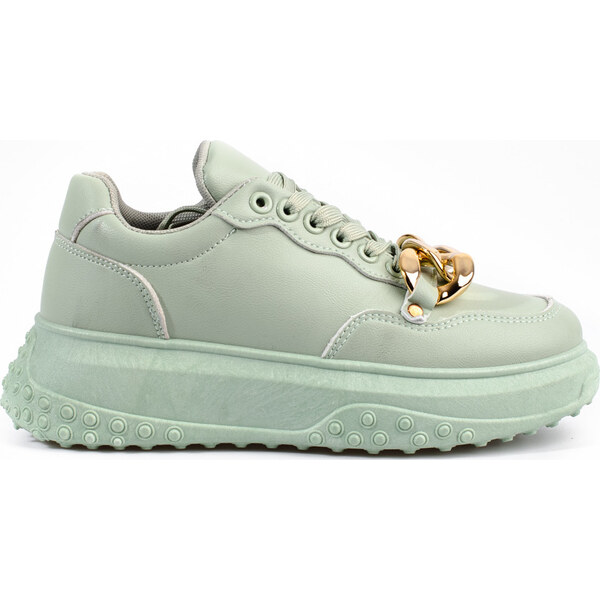 Mintové dámske sneakersy s retiazkou Shelovet OH1832-3GR 66146907