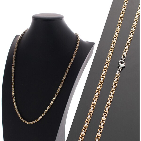 CITY STORM Strieborno-zlatá retiazka - kráľovský vzor - Imperial 4 66889471