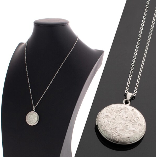 CITY STORM Retiazka s okruhlým medailónom radosť - strieborný 66889166