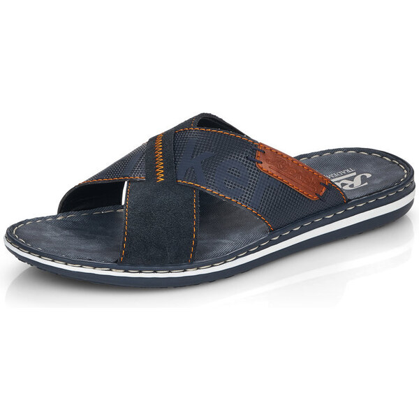 Pánske šľapky Rieker 21098-14 modré 19711766