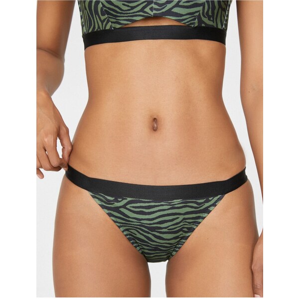 Koton Zebra Patterned Bikini Bottoms 55555054