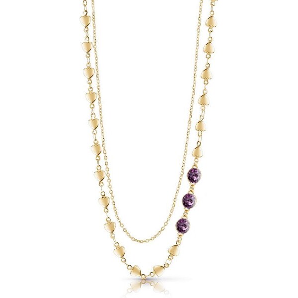 SWAROVSKI Elements Swarovski e. dvojitý zlatý náhrdelník Triumph of 37893603