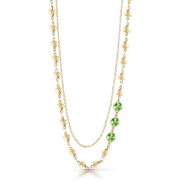 SWAROVSKI Elements Swarovski e. dvojitý zlatý náhrdelník Triumph of 37893604