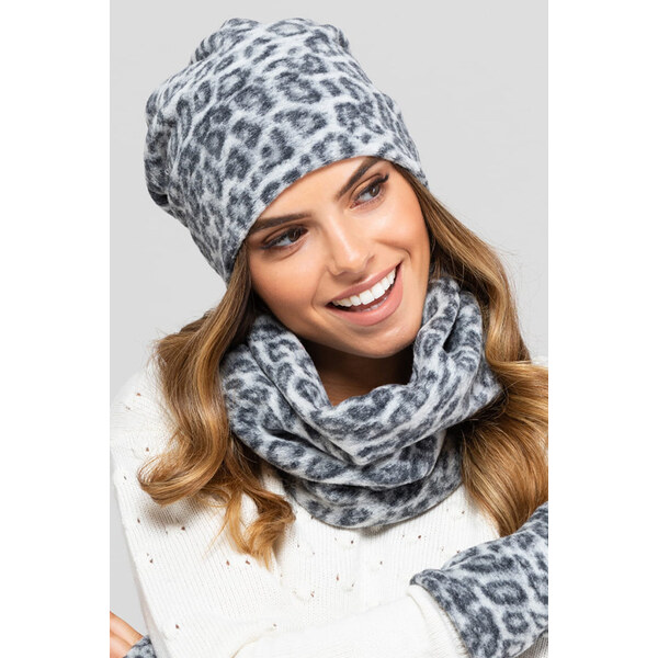 Kamea Svetlošedý dámsky set čiapka + nákrčník Columbia, Farba 66064875