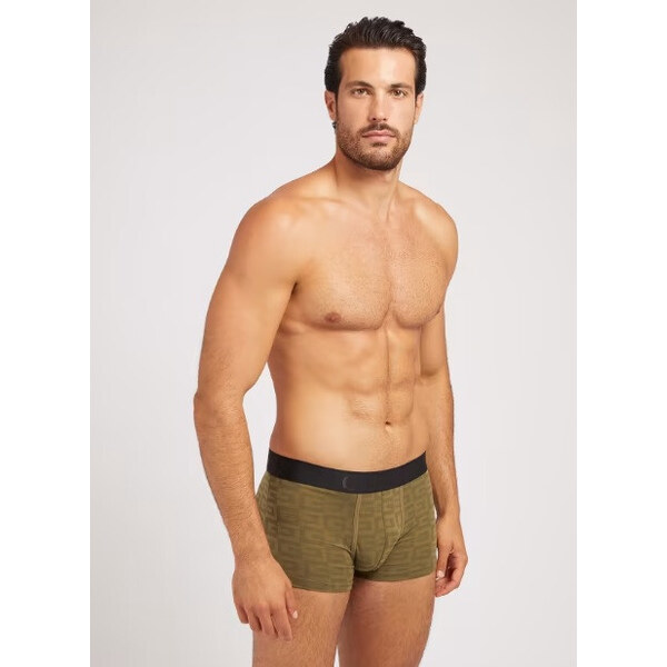 Pánske boxerky 3 pack U3BG01K6YW0 P84S čierna/khaki - Guess 39412793