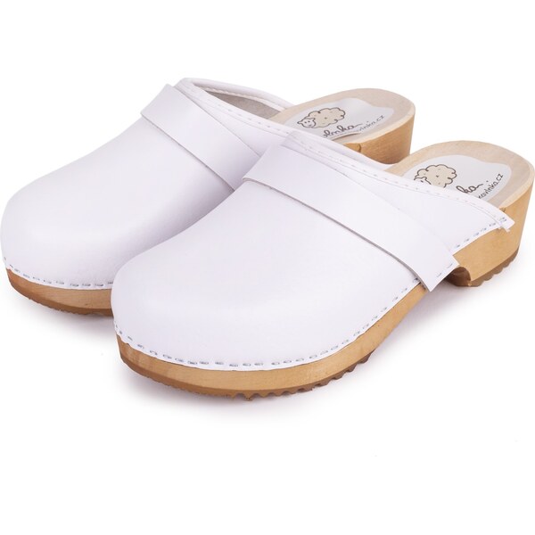 Vlnka Dámske anatomické dreváky biela veľkosti obuvi - dospelí 36 17421458