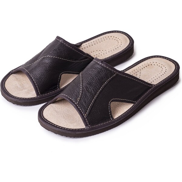 Vlnka Pánske letné kožené papuče bez špice veľkosti obuvi - dospelí 43 65796883