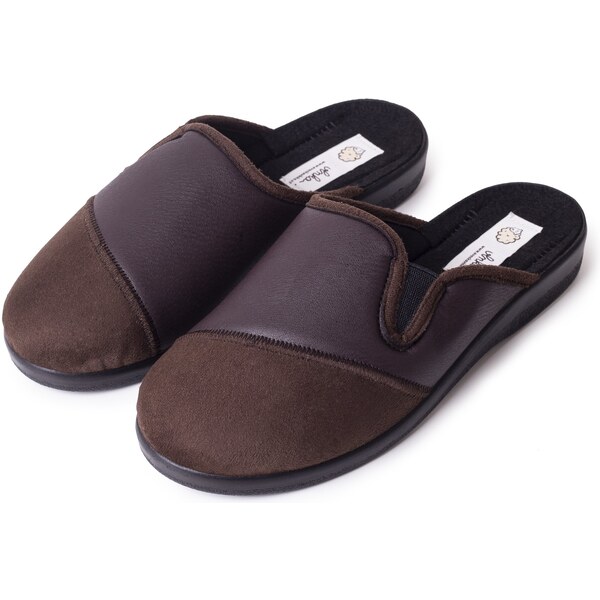 Vlnka Pánske celoročné papuče hnedá veľkosti obuvi - dospelí 45 10333443