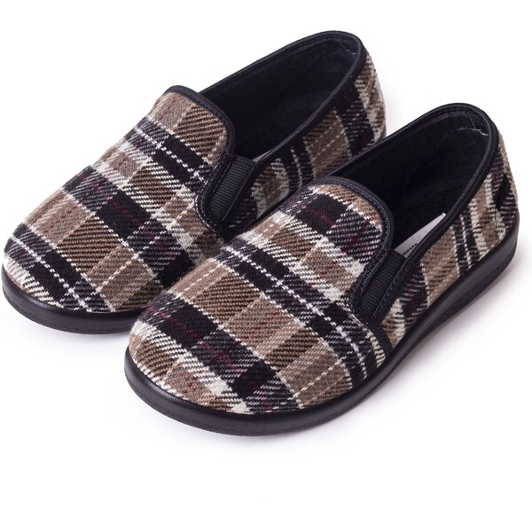 Vlnka Dámske protišmykové papuče káro veľkosti obuvi - dospelí 37 10333444