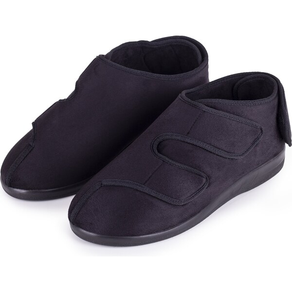 Vlnka Zdravotná obväzová obuv uzatvorená so širokým otváraním Čierna 19867259