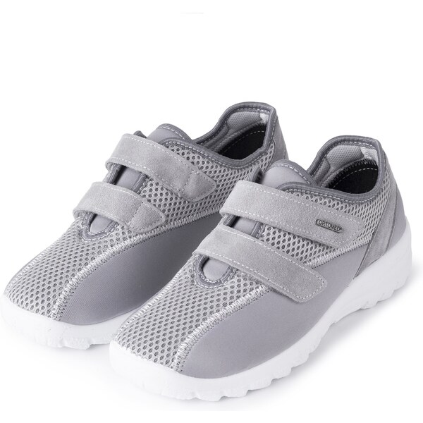 Vlnka Dámske priedušné gélové tenisky na suchý zips sivá veľkosti 18155841