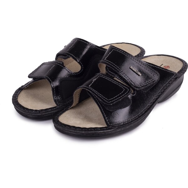 Vlnka Dámske anatomické kožené šľapky na hallux Eva čierna veľkosti 22329135