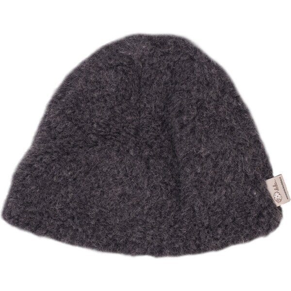 Vlnka Čiapka z ovčej vlny s podšívkou tmavo sivá Tmavo sivá veľkosti 50220473