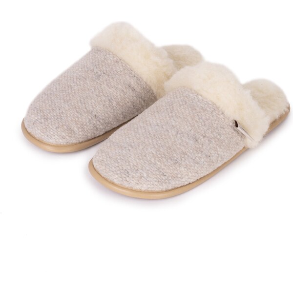 Vlnka Papuče s ovčou vlnou kapučíno veľkosti obuvi - dospelí 35-36 65061847