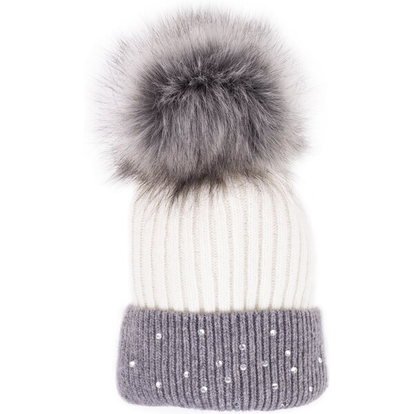 Vlnená čiapka Vlnka V05 sivá 50220485