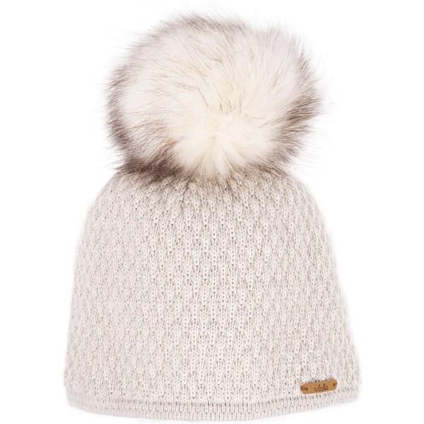 Vlnená čiapka Vlnka V01 prírodná biela 50220496