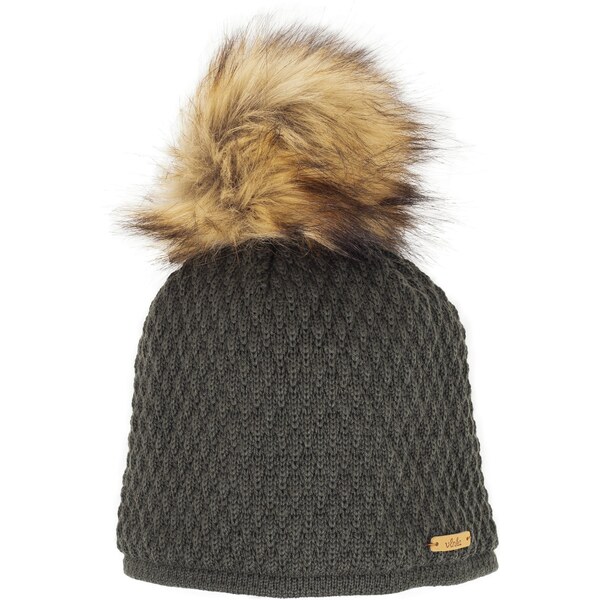 Vlnená čiapka Vlnka V01 tmavo sivá 50220498