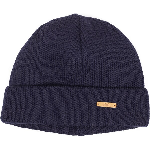 Vlnená čiapka Vlnka V02 tmavo modrá 50220501