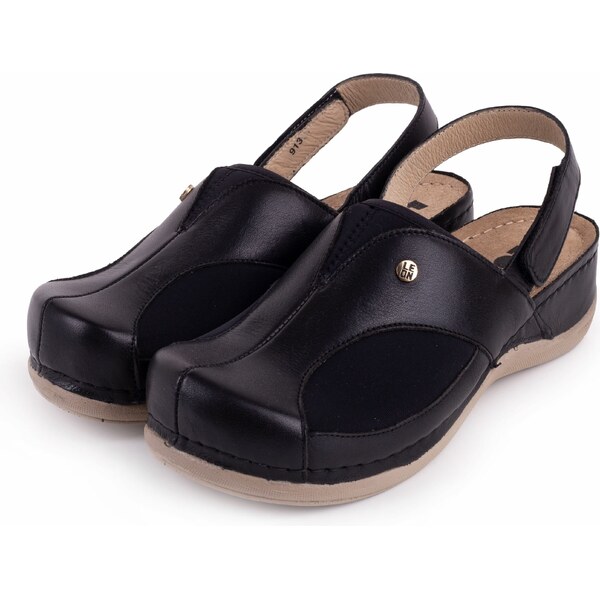 Sanja Ristić Dámske kožené sandále na hallux Lívia čierna veľkosti 32901441