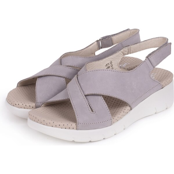 Vlnka Dámske kožené sandále Amanda béžová veľkosti obuvi - dospelí 36 65079902