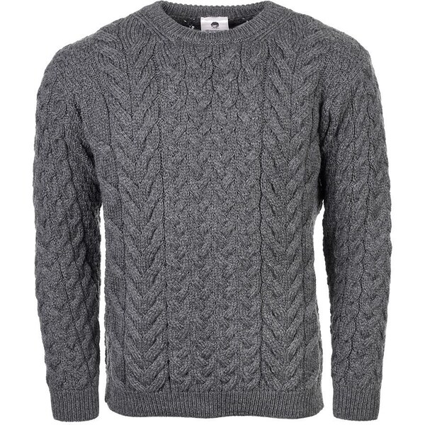 Vlnený sveter Vlnka S08 tmavo sivá veľkosti oblečenia M 65796950