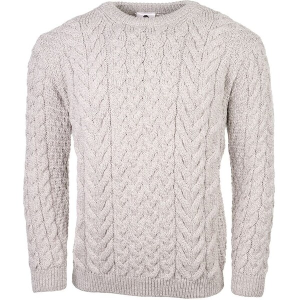 Vlnený sveter Vlnka S08 svetlo sivá veľkosti oblečenia M 65796951