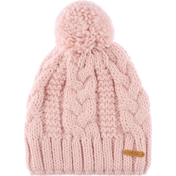 Detská vlnená čiapka Vlnka V15 ružová 50220523