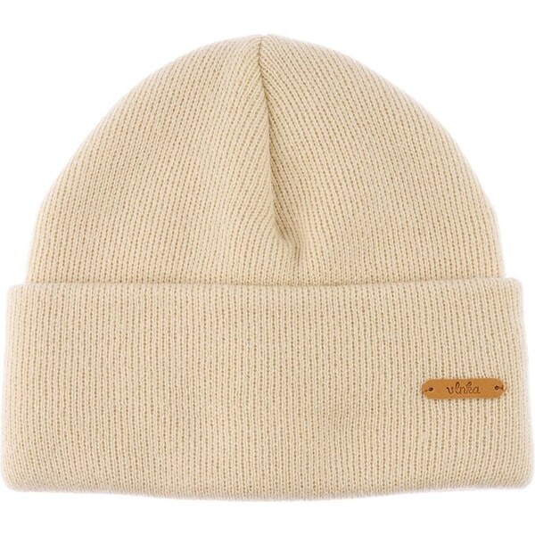 Detská vlnená čiapka Vlnka V16 béžová 50220525