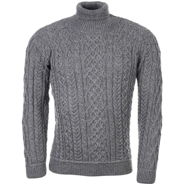 Pánsky vlnený sveter Vlnka S11 tmavo sivá veľkosti oblečenia XL 65796955