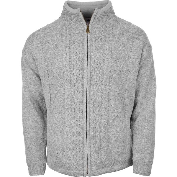 Vlnka Pánsky vlnený sveter S13 svetlo sivá veľkosti oblečenia L 65796956