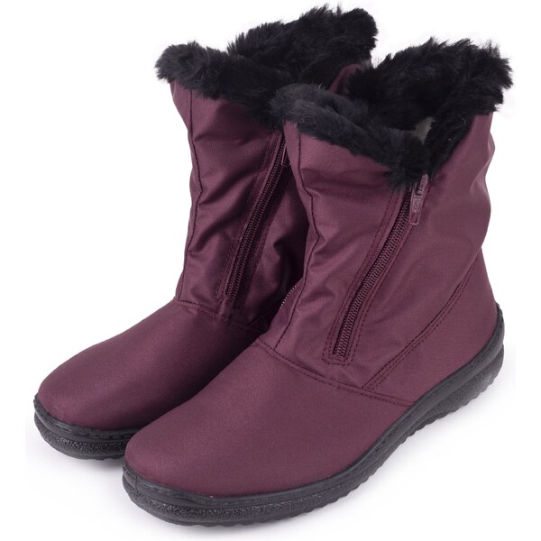 Vlnka Dámske snehule na zips červená veľkosti obuvi - dospelí 38 52495848