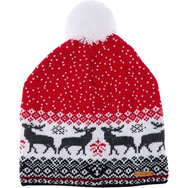 Vlnená čiapka Vlnka V13 červená 50220540