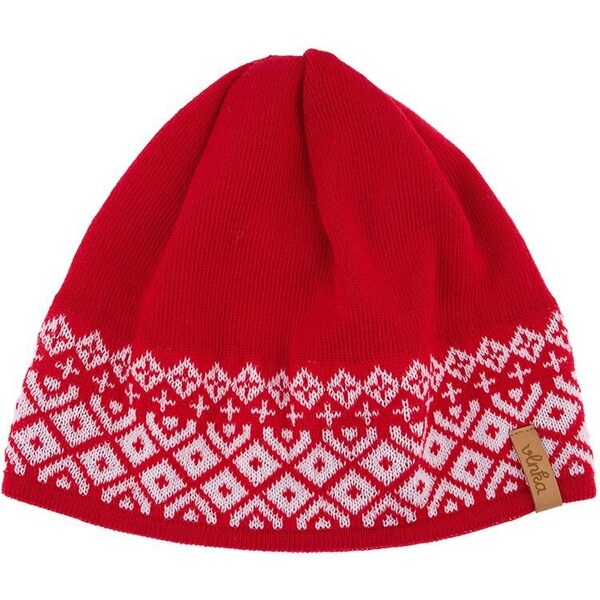 Vlnená čiapka Vlnka V27 červená 50220550