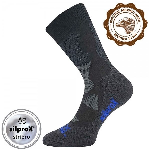 ETREX teplé ponožky so striebrom VOXX - PONOŽKY Čierna 39-42 1 pár 66674595
