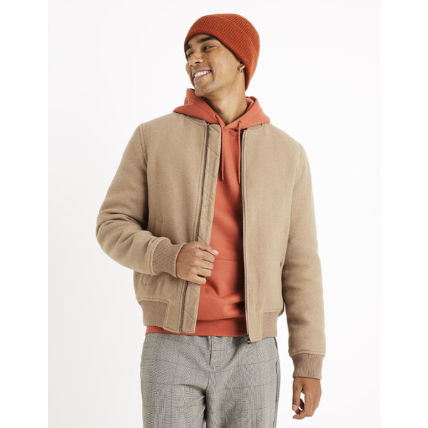 Béžový pánsky bomber Celio Cubeauty 50537296