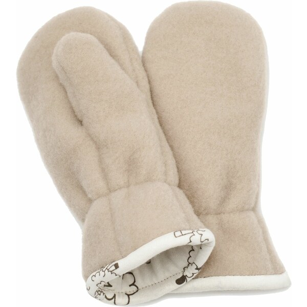 Vlnka Detské palčiaky Merino béžová veľkosti oblečenia M 44495063