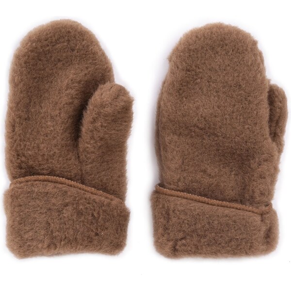 Vlnka Palčiaky z ovčej vlny hnedá veľkosti palčiaky Dámske 48812470