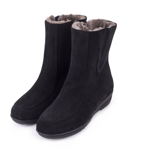 Vlnka Dámske kožené zimné topánky s ovčou vlnou Monika čierna veľkosti 65796943