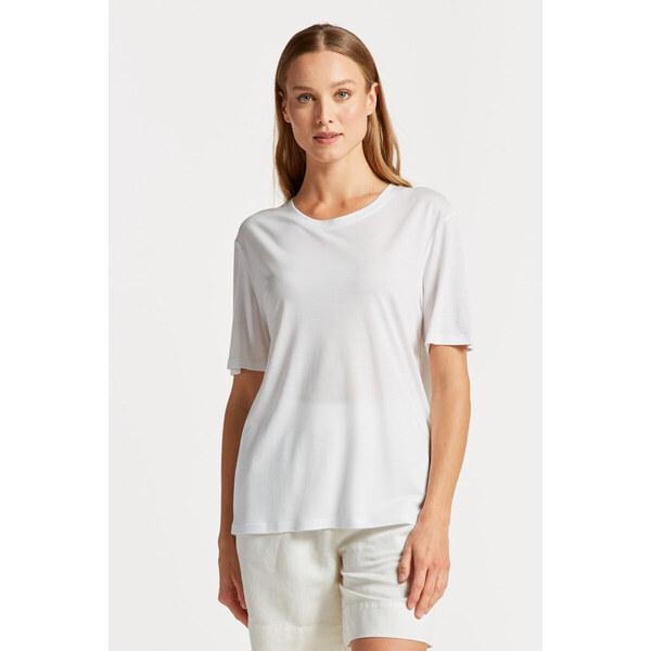TRIČKO GANT REL DRAPED SS T-SHIRT WHITE 49096515
