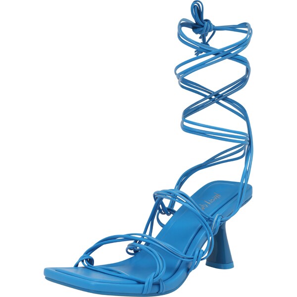 Nasty Gal Sandále modrá / striebornosivá 37947720