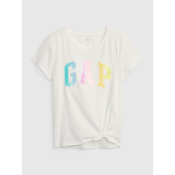 Biele dievčenské tričko s logom GAP 50536907