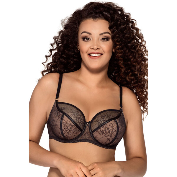 Dámska polovystužená podprsenka 1994 Serseia Maxi čierno-béžová - Ava 38144002