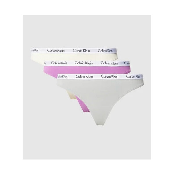 Dámske tangá 3pcs QD3587E CFU Viacfarebná - Calvin Klein 38007297