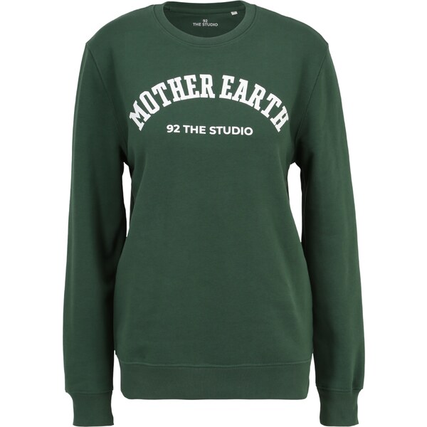 92 The Studio Mikina tmavozelená / biela 57773814