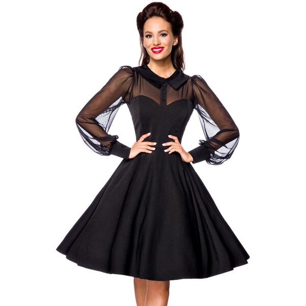 Glara Čierne vintage šaty 38039634