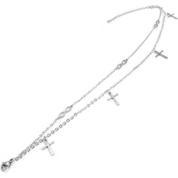 BM Jewellery Dámsky náramok dvojitý z chirurgickej ocele S113216045 39347725