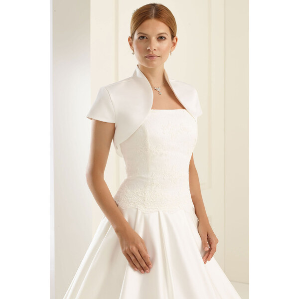 Bianco Evento Luxusné taftové bolerko na romantickú svadbu 38069705