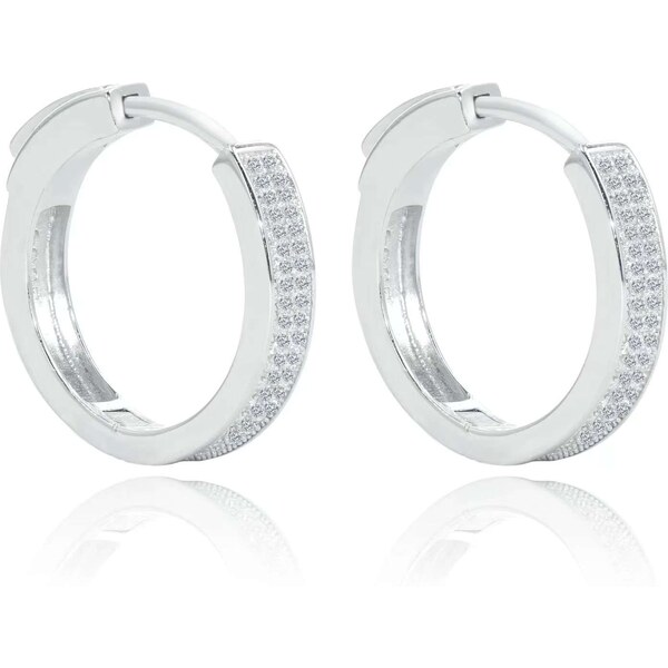 Olivie Strieborné 2cm KRUHY s poistkou 7275 38079773