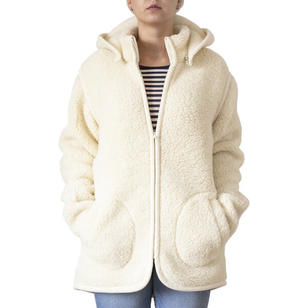 Vlnka Mikina z ovčej vlny 2v1 prírodná veľkosti oblečenia S 65796974