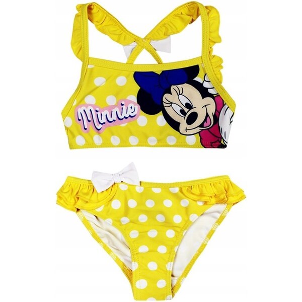 SunCity Dievčenské dvojdielne plavky Minnie Mouse s bodkami 38095820
